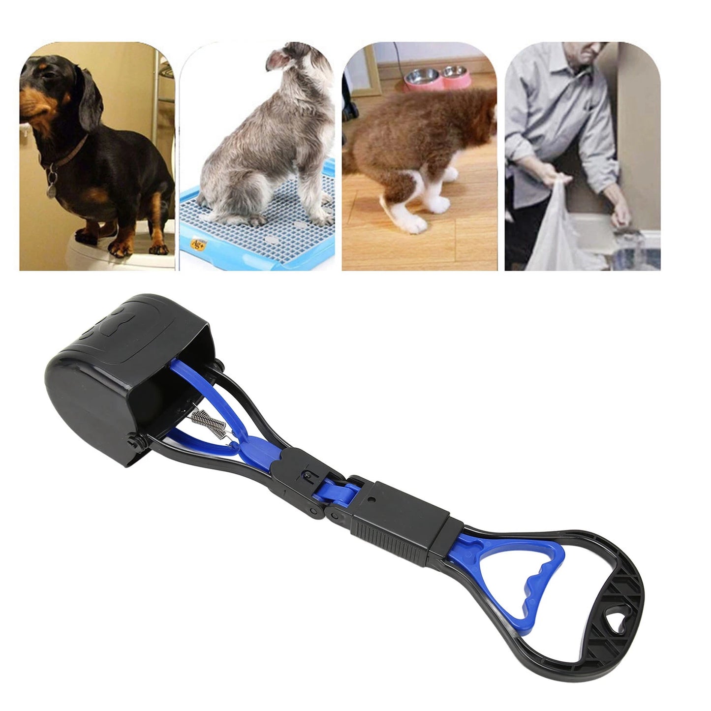 Heavy Duty Dog Poop Scooper - Foldable, Portable, High Strength for Outdoor Convenience