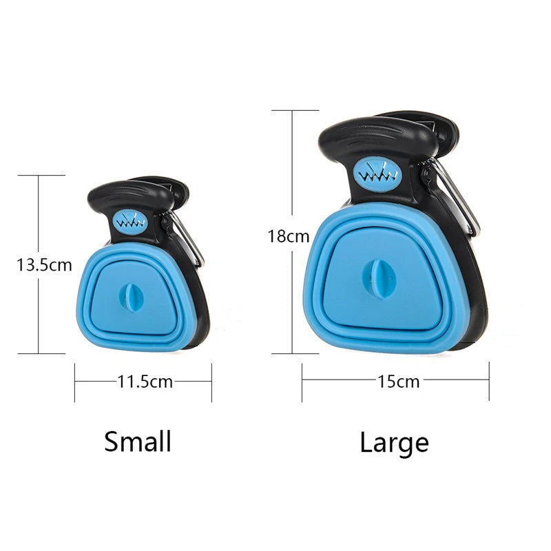 "Travel Pooper Scooper for Dogs with Foldable Design and Eco Bags"