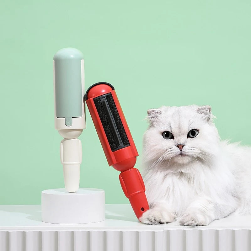 Double-Sided Pet Hair Remover - Lint Roller & Fur Brush for Dogs and Cats