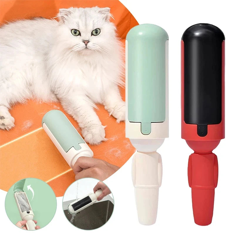 Double-Sided Pet Hair Remover - Lint Roller & Fur Brush for Dogs and Cats